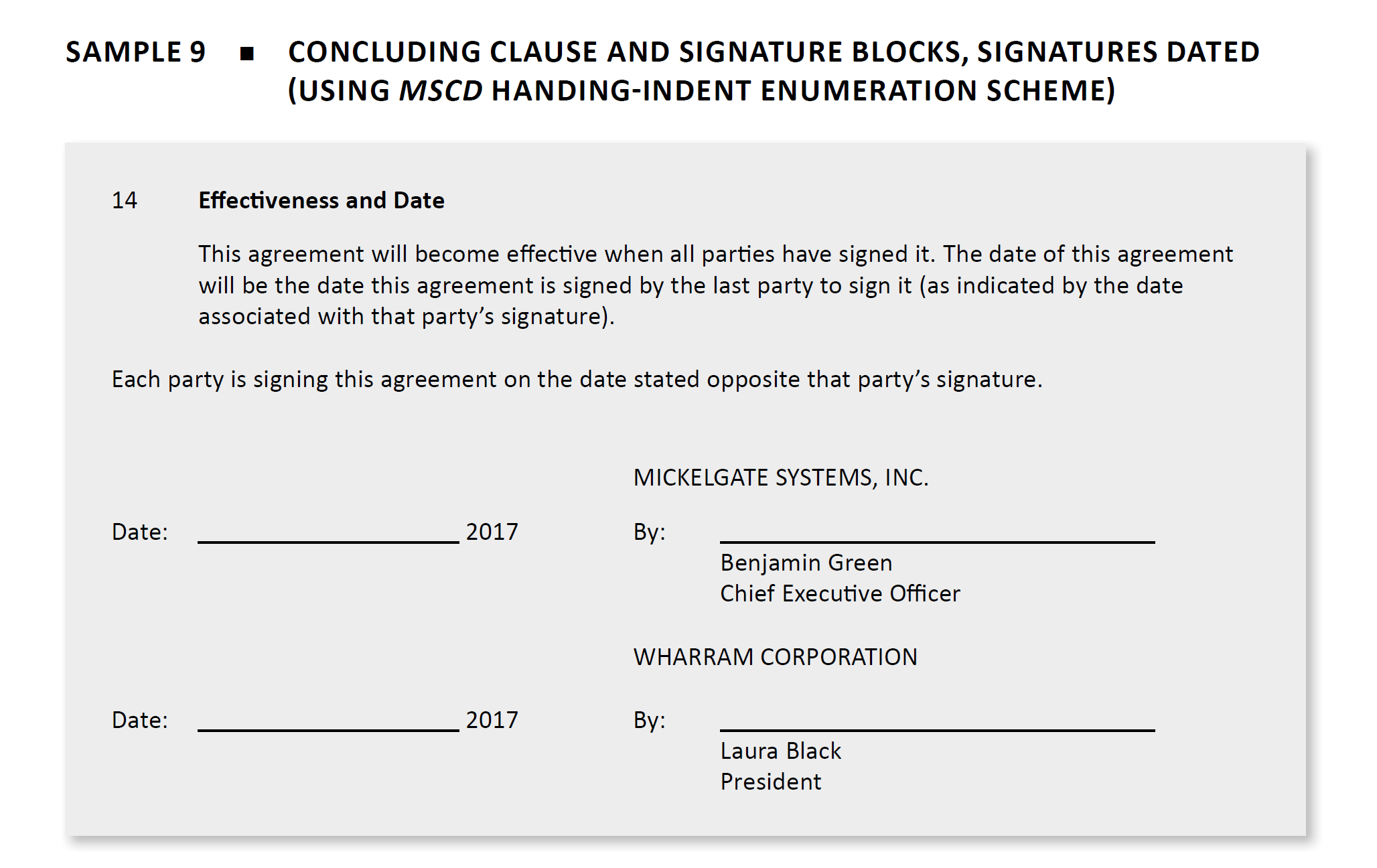 Date in Contracts.