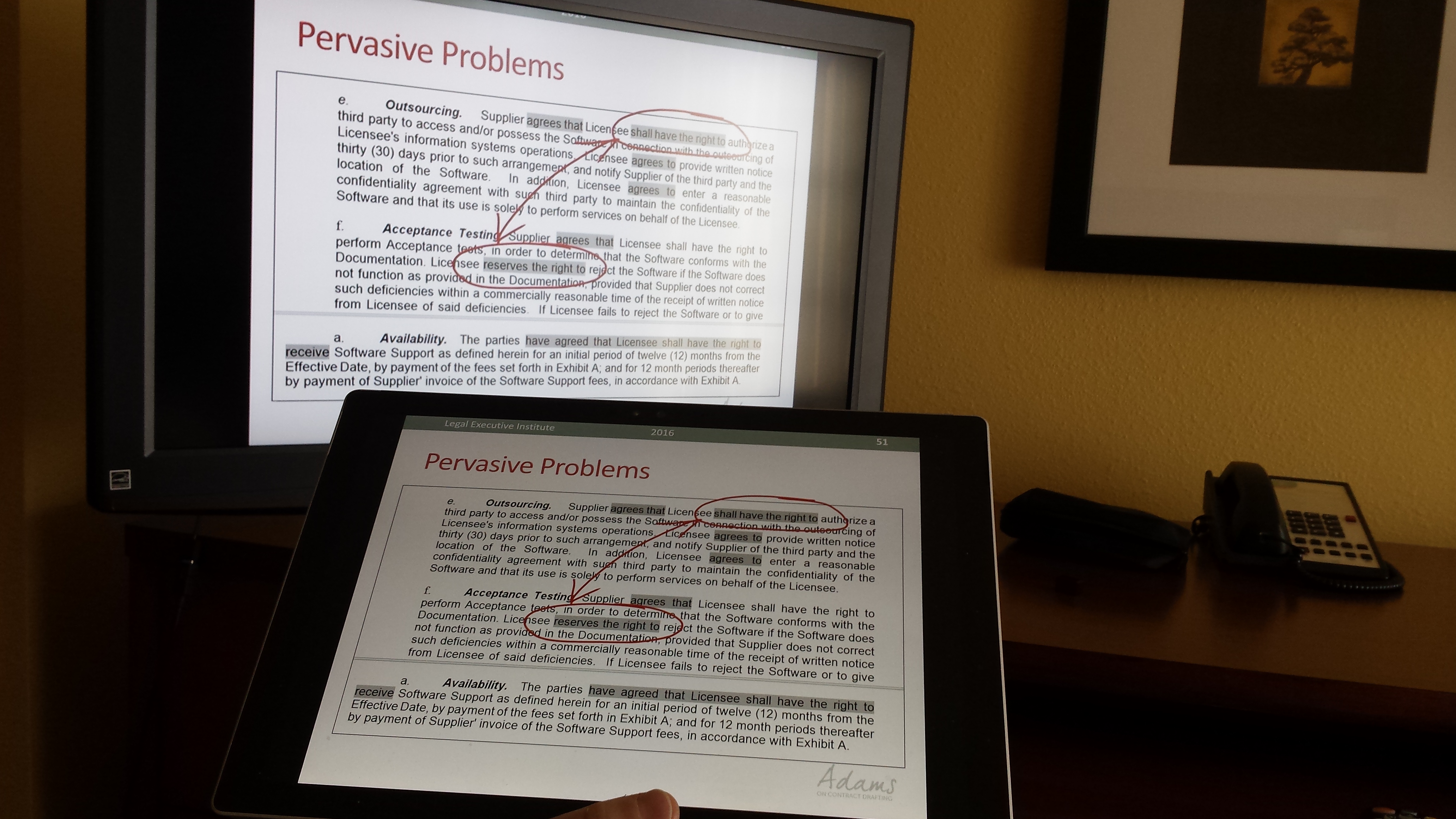 annotating powerpoint presentations using a surface pro 4 adams on